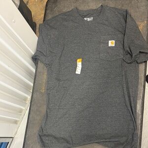 Carhartt Men's Charcoal Short Sleeve Pocket Tee